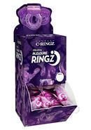 Vibrating Pleasure Ringz Disposable Cock Rings - Assorted Colors (36 Per Bowl)