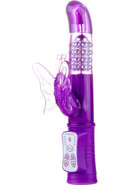 Shots Toys Butterfly Vibrator Waterproof Purple 9 Inch