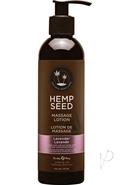 Hemp Seed Massage Lotion 100% Vegan Lavender 8 Ounce