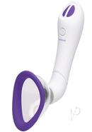 Bloom Intimate Silicone Rechargeable Body Pump - Purple/white