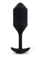 B-vibe Vibrating Snug Plug 4 Rechargeable Silicone Anal Plug - Black