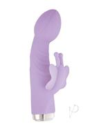My Secret Butterfly Rechargeable Silicone Rabbit Vibrator - Purple