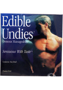 Edible Undies Male Brief Passion Fruit Flavored (1 Pack)