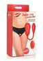 Frisky Double Love Connection Rechargeable Silicone Panty Vibe With Remote - Red